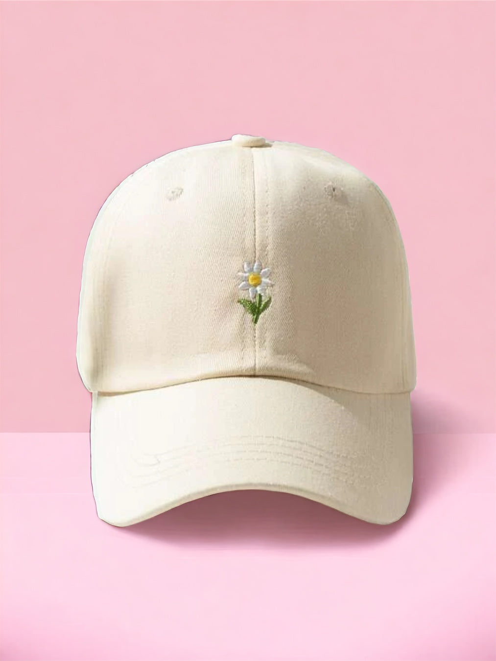 Gorra flor bordada