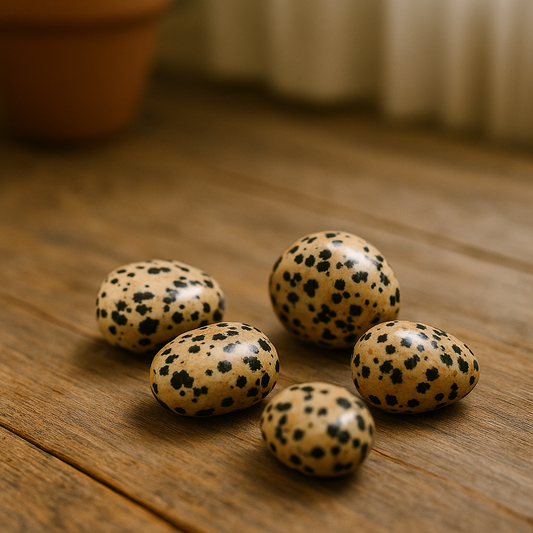 Mineral rodado jaspe dalmata