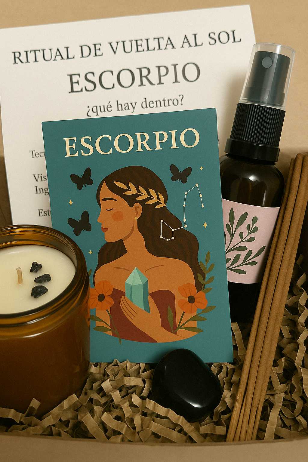 Caja de vuelta al sol Escorpio