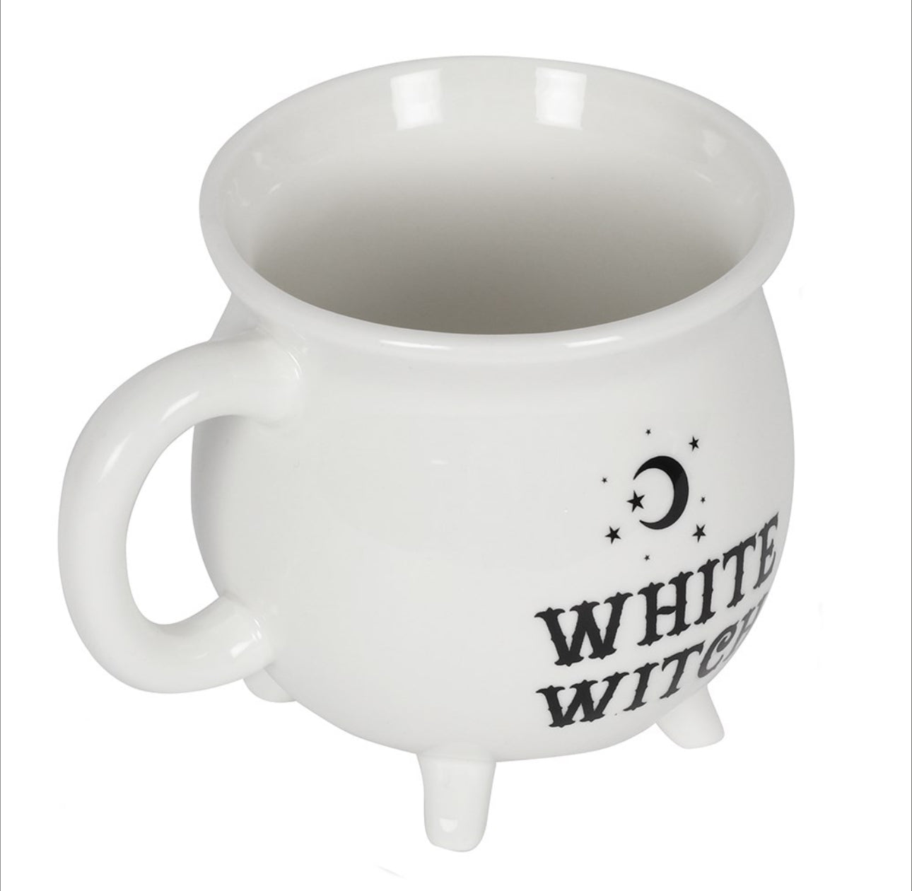 Taza Caldero de bruja blanca