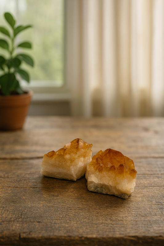 Mineral bruto citrino