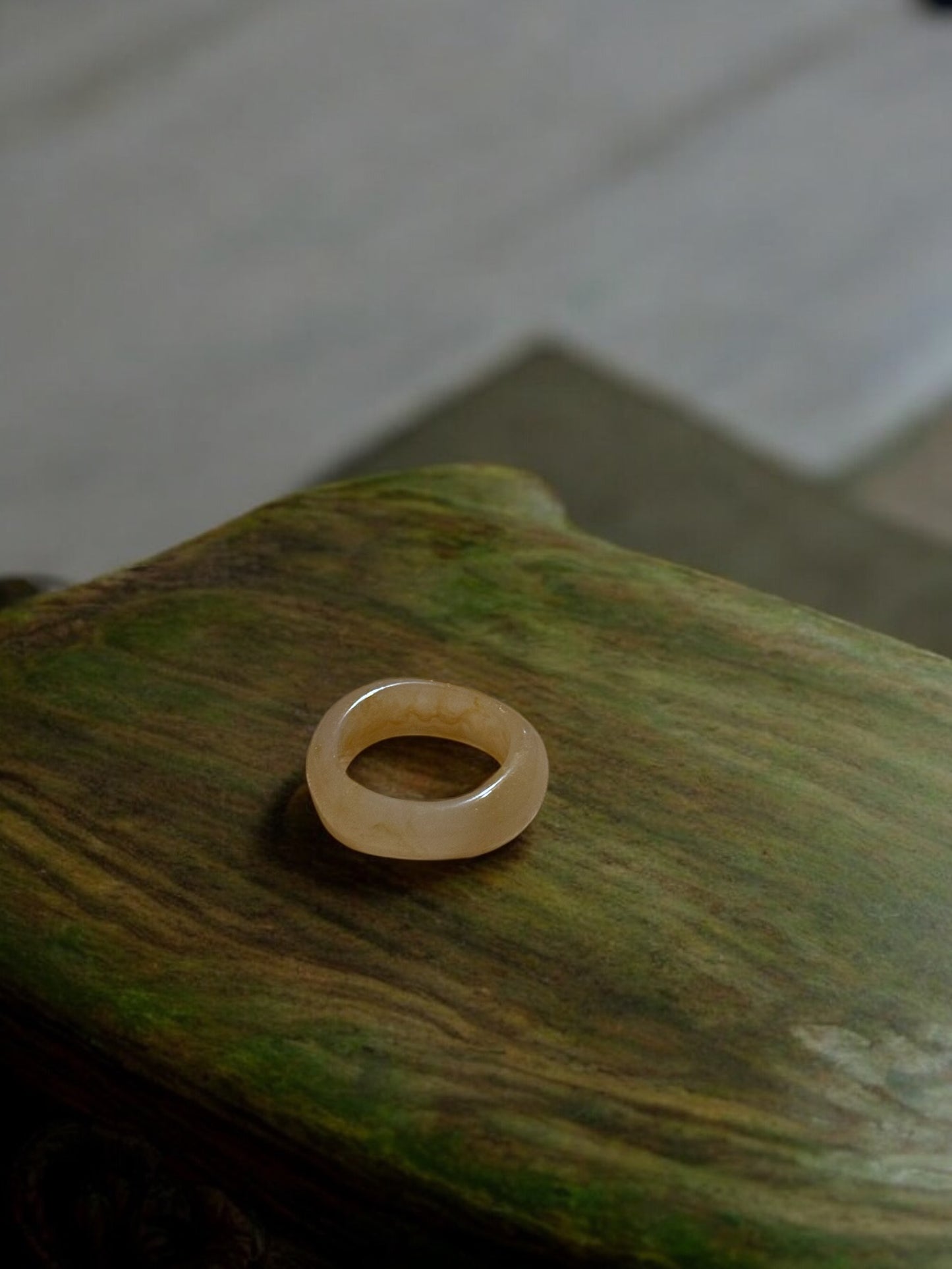 Anillo resina naranja