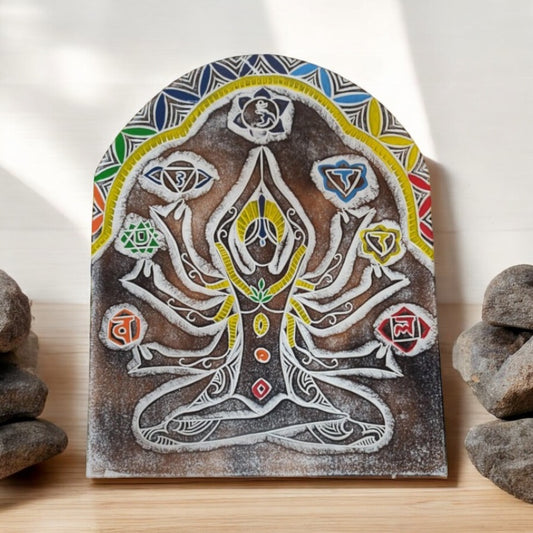 PANEL CHAKRAS YOGA 50X40CM