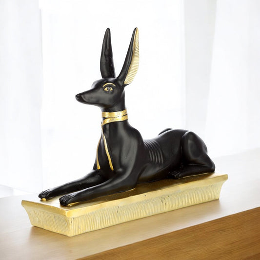 Figura Egipto Anubis Tumbado Egipcio 20cm