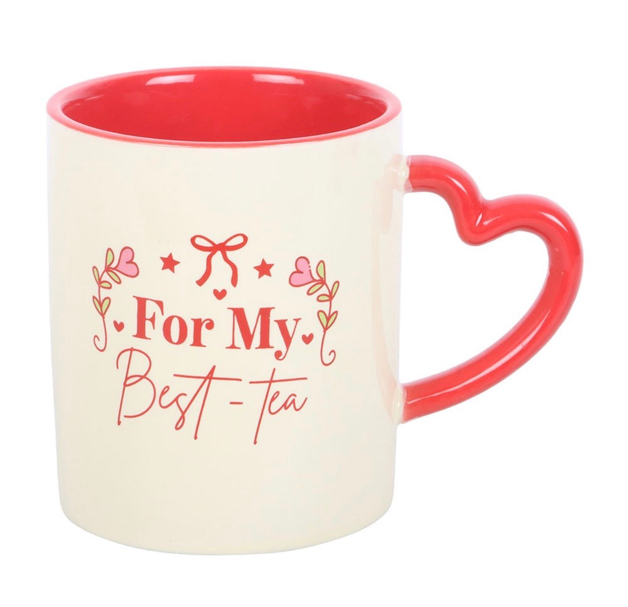 PARA MI MEJOR TÉ - TAZA DE TÉ CON ASA DE CORAZÓN