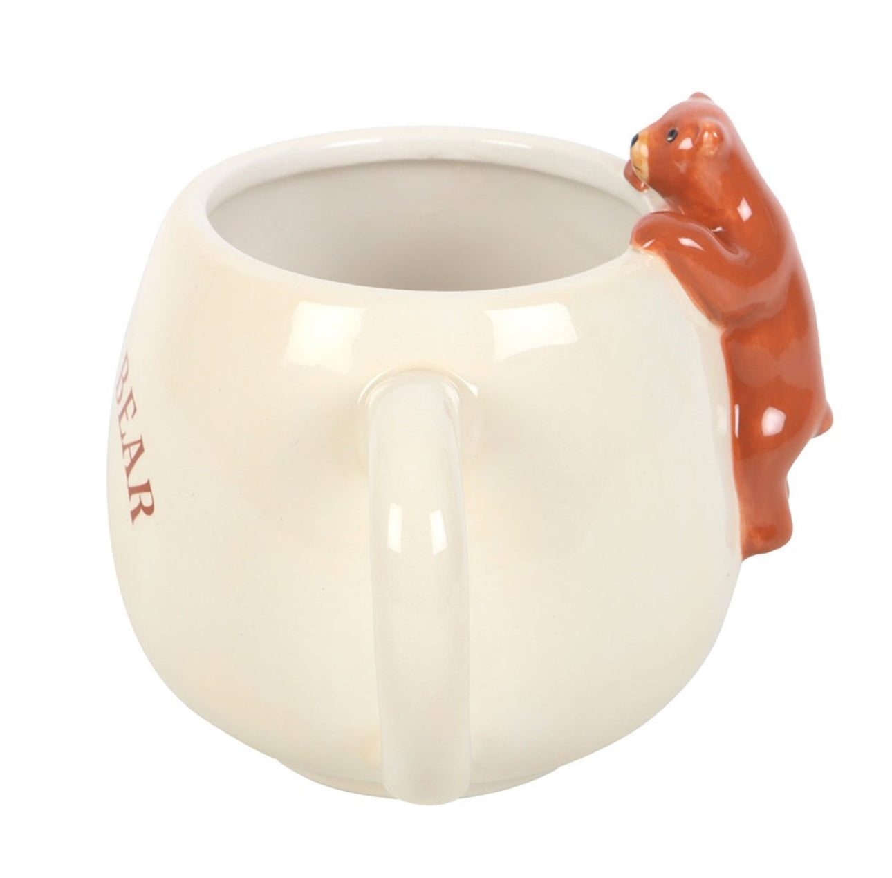 Taza redonda con forma de oso soñoliento