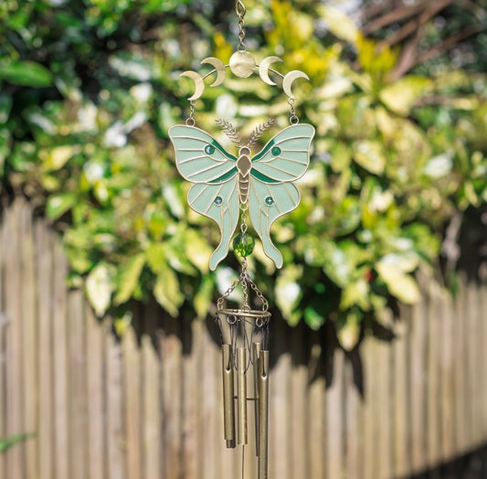CAMPANILLA DE VIENTO MÁGICA «POLILLA DE LAS FASES LUNARES»