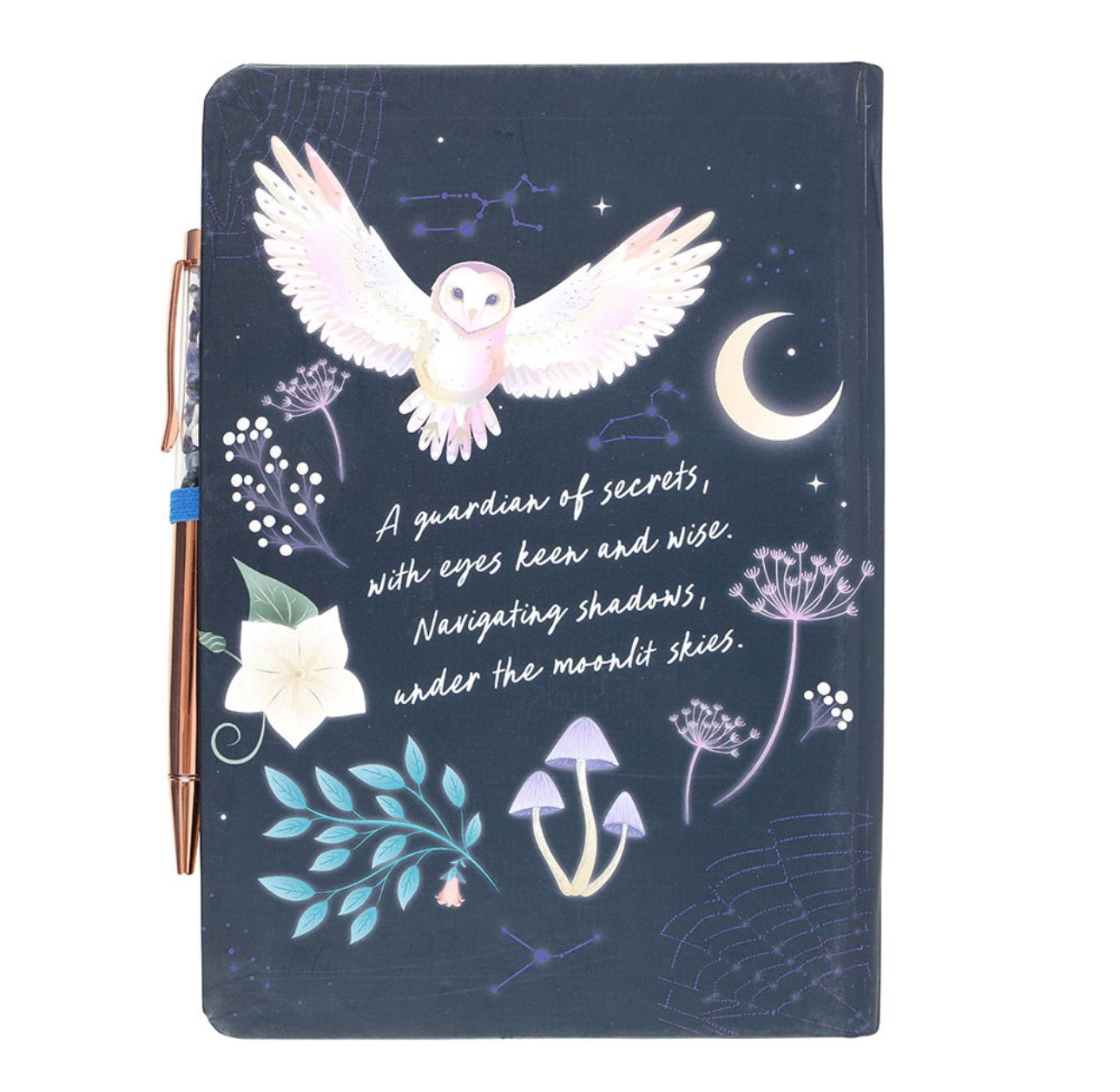 Libreta Night Owl con bolígrafo de sodalita