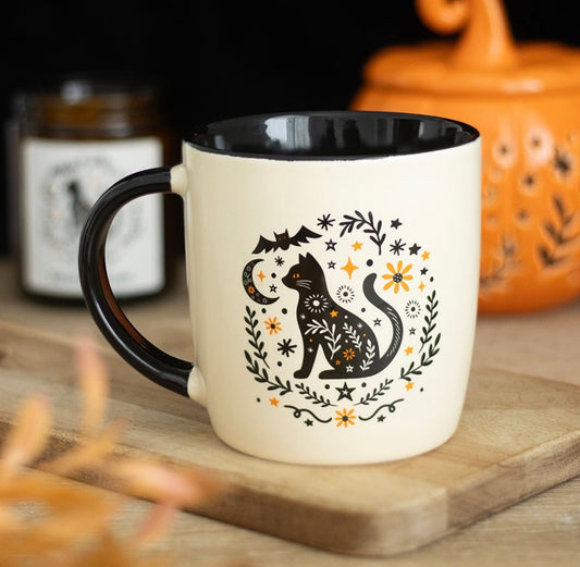 TAZA DE GATO FOLCLÓRICO TERRORÍFICO