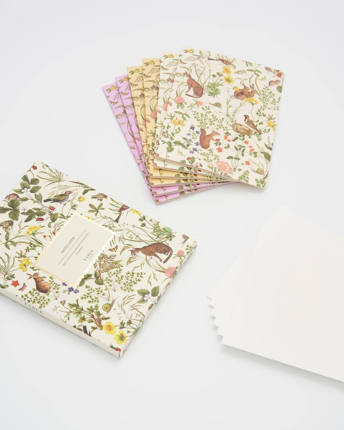 Tarjetas de notas FABLE Meadow Creatures, paquete de 6
