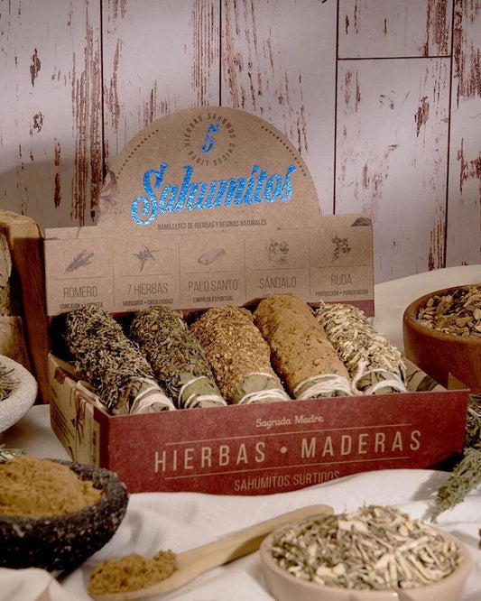 Sahumitos Artesanales de Hierbas y Maderas Sagradas