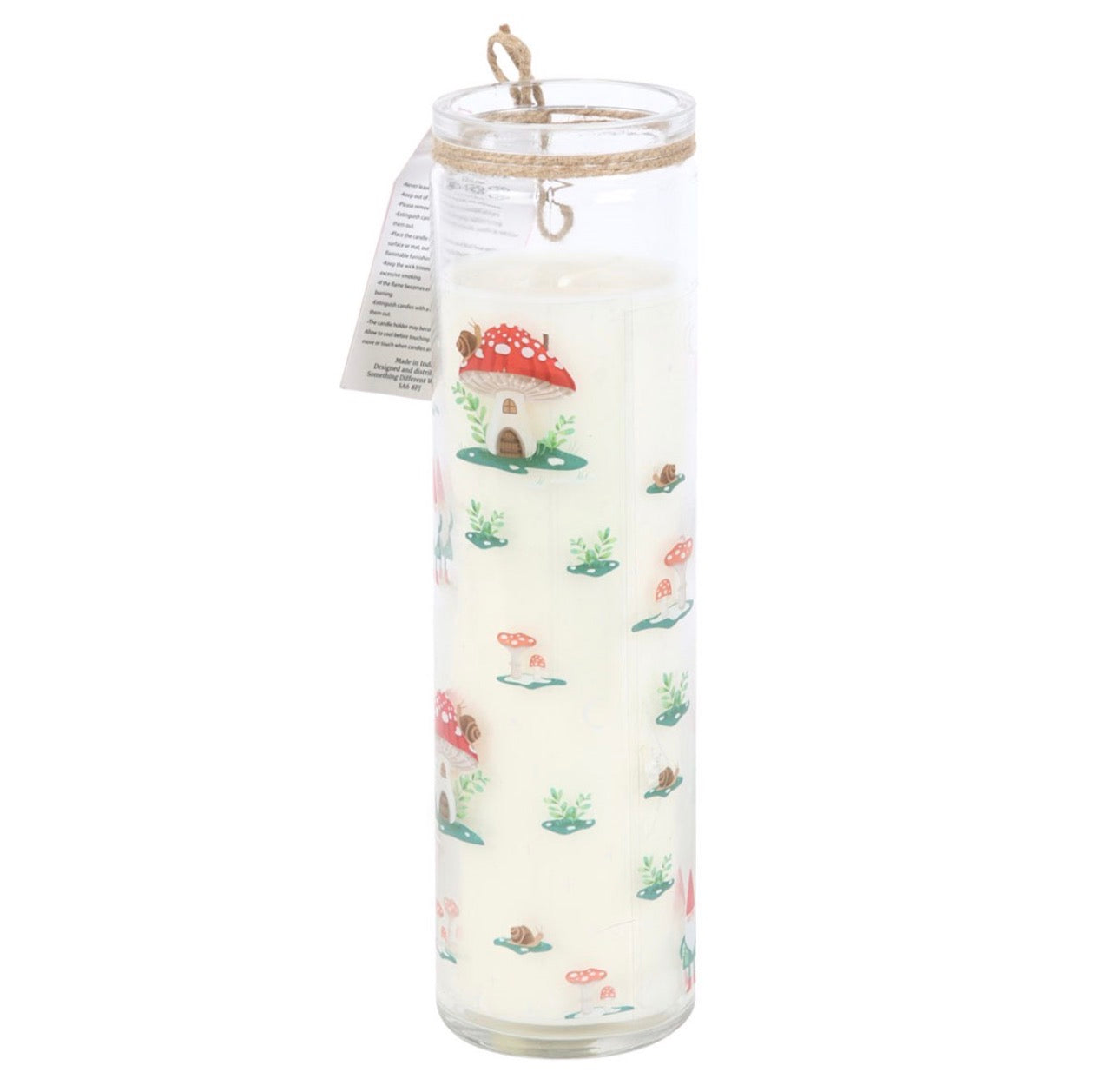 VELA DE TUBO DE MANZANA ESPECIADA DE GNOMO DULCE