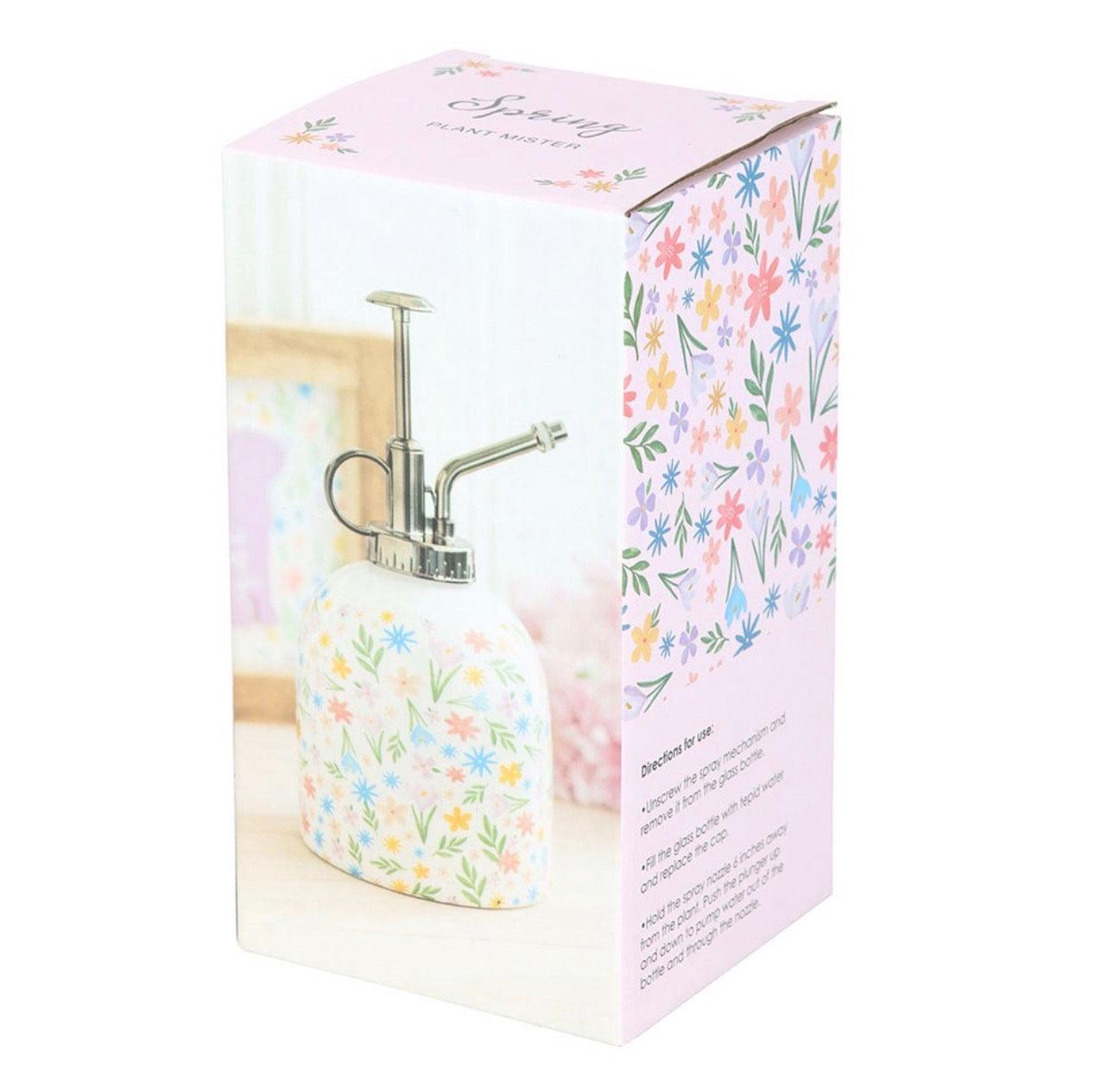 DIFUSOR PLANTA DE CERÁMICA CON ESTAMPADO FLORAL DE PRIMAVERA MISTER