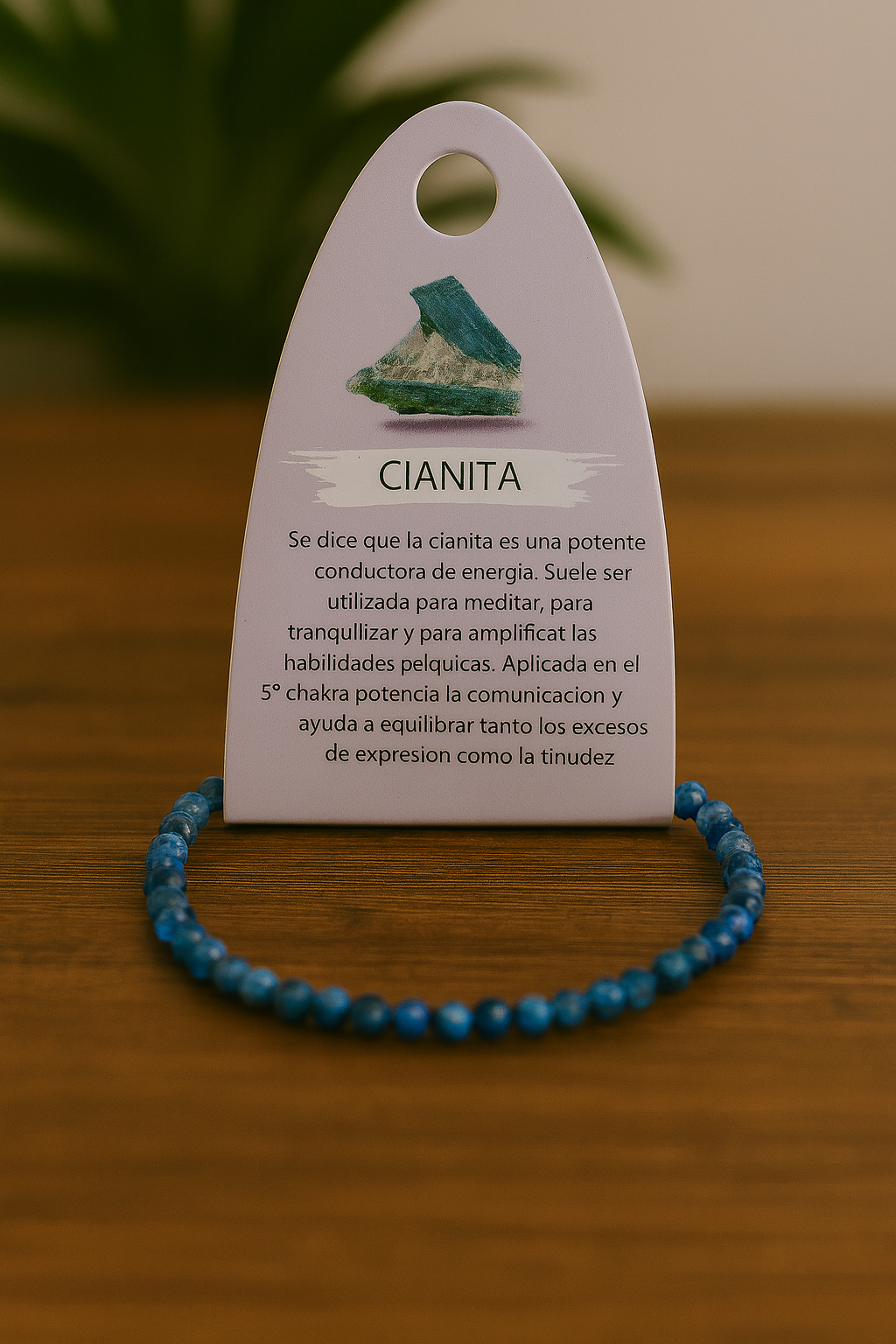 Pulsera de Cianita facetada