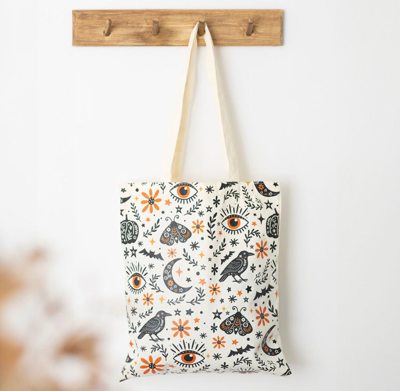 BOLSO DE TELA CON ESTAMPADO FOLCLÓRICO