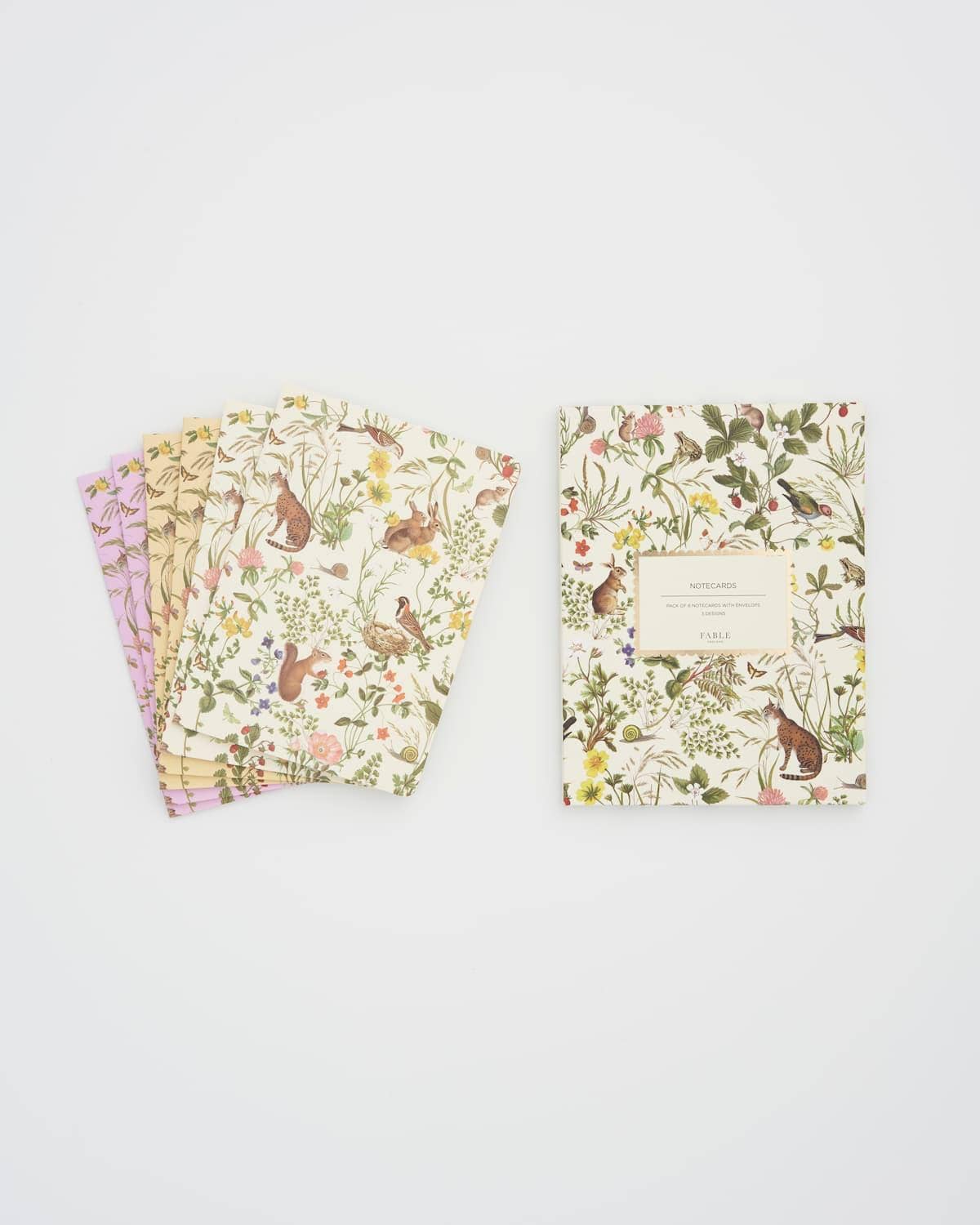 Tarjetas de notas FABLE Meadow Creatures, paquete de 6