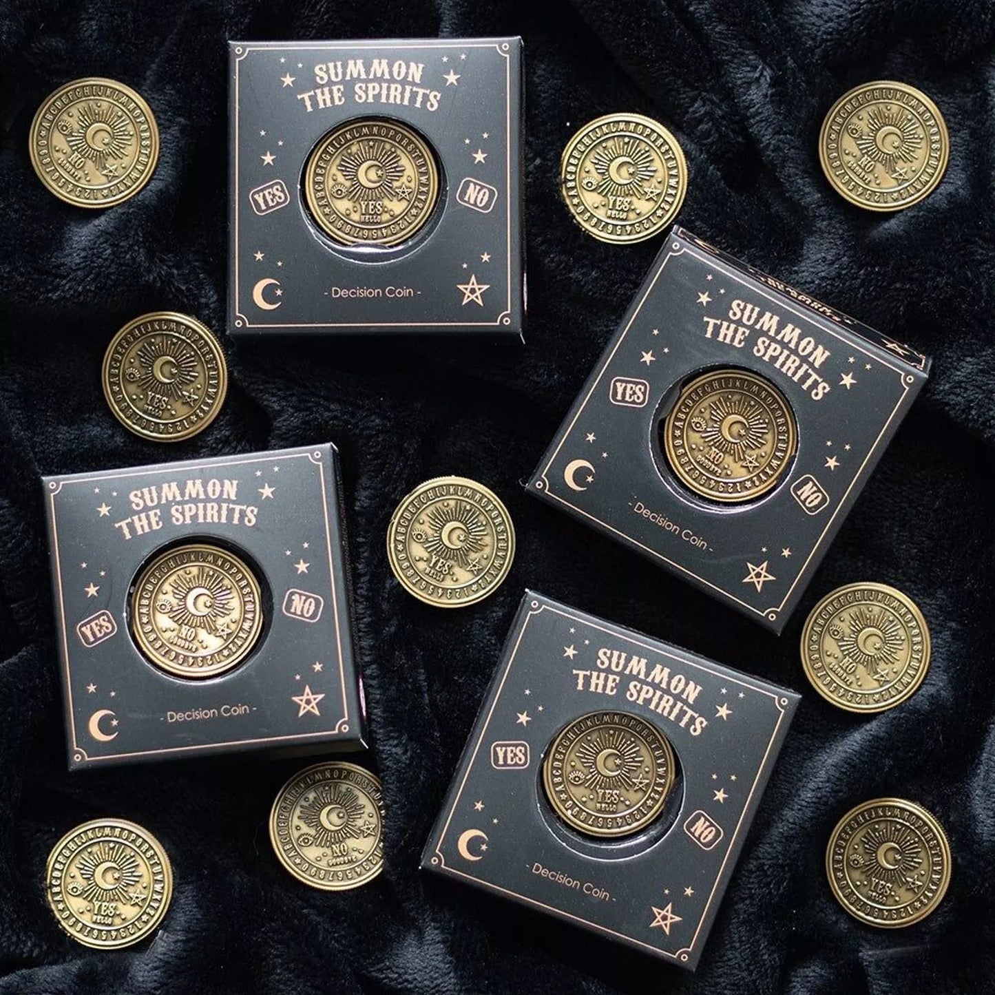 Monedas con decisión de sí o no