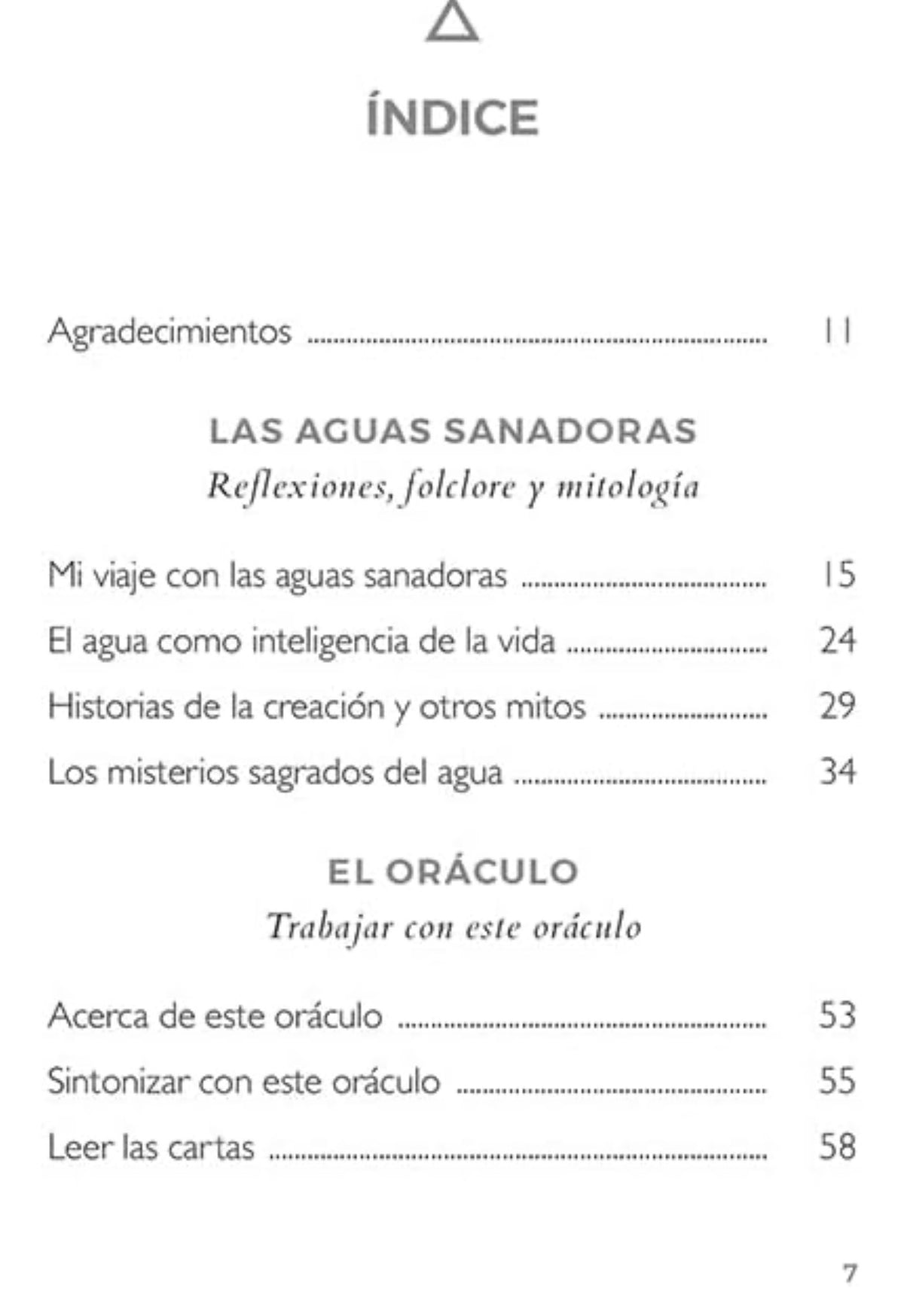 Oráculo aguas sanadoras