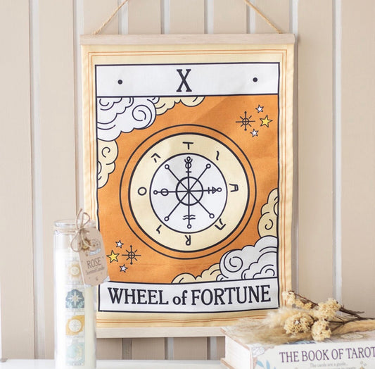 COLGADOR DE PARED LA RUEDA DE LA FORTUNA TAROT VINTAGE