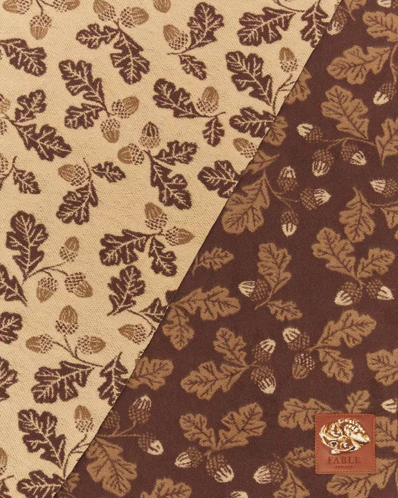 Bufanda de jacquard de bellota de chocolate FABLE