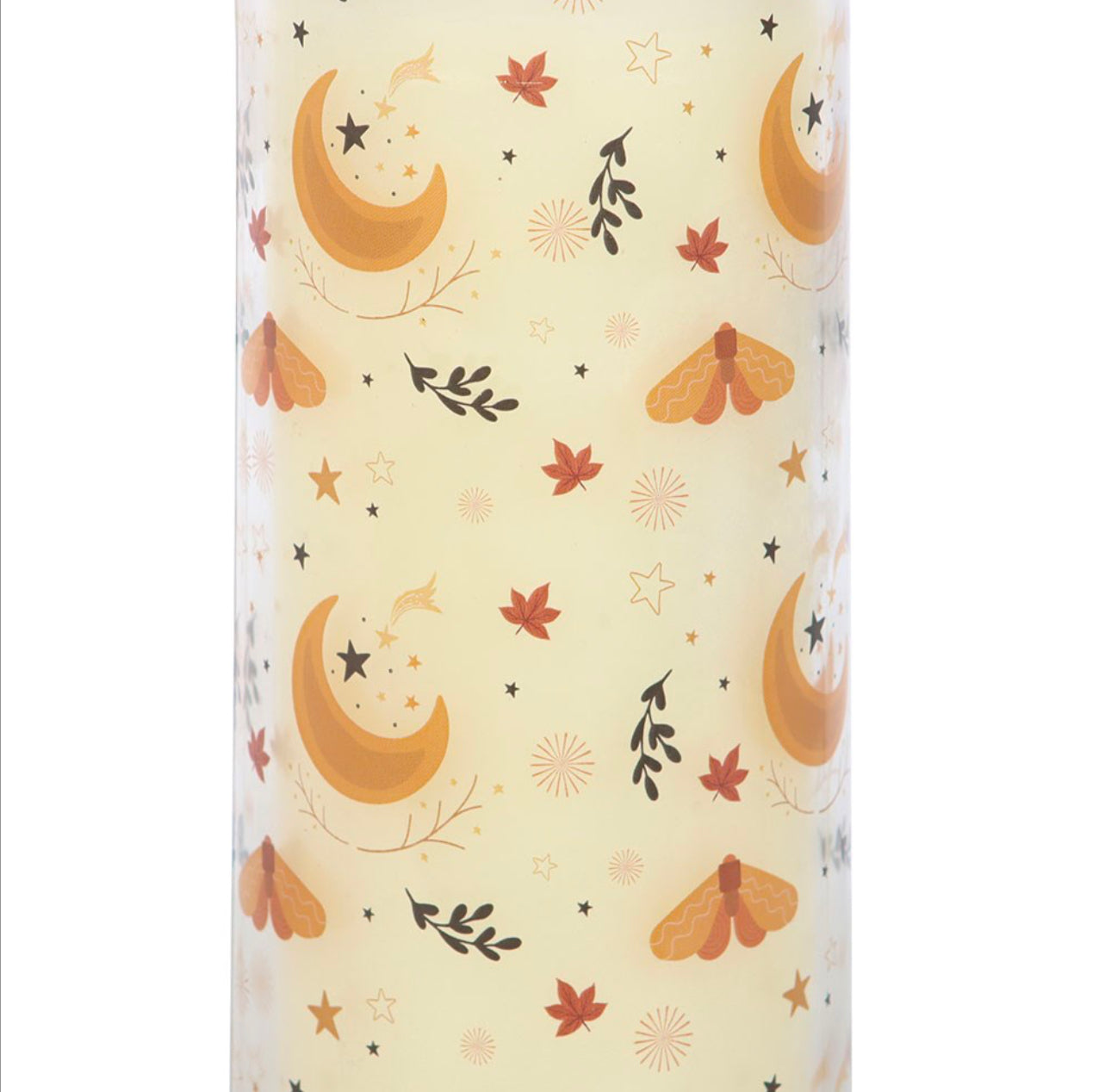 Vela mágica de calabaza y especias en forma de tubo de otoño