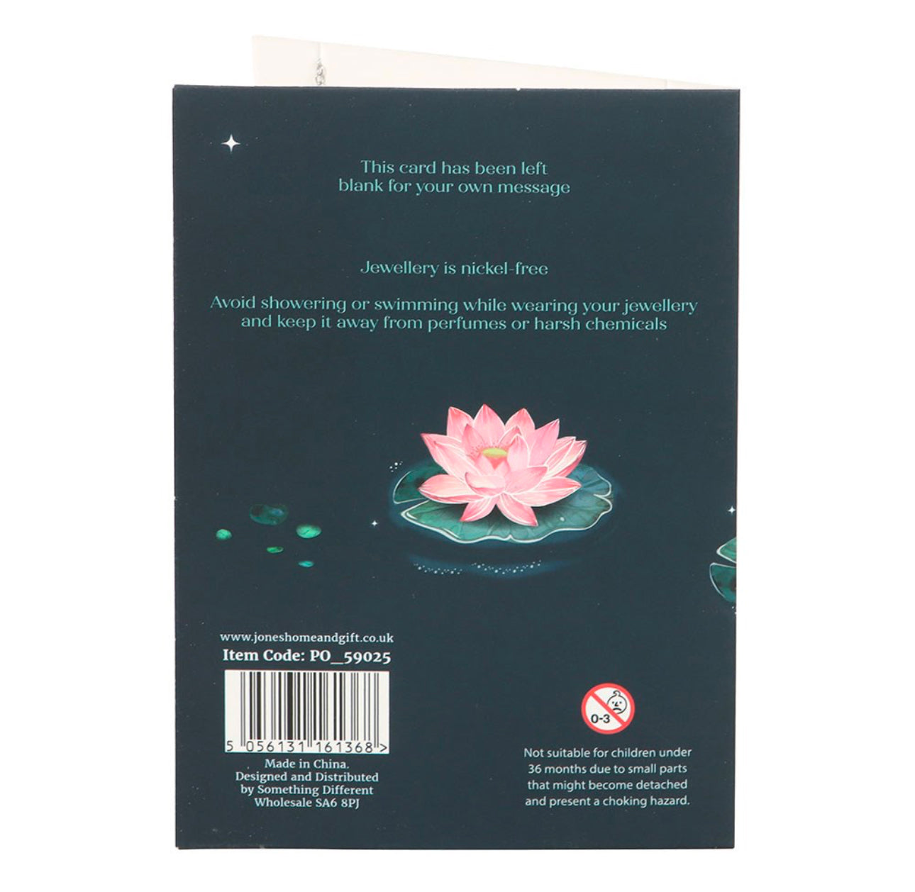 Collar de libélula en tarjeta de felicitación