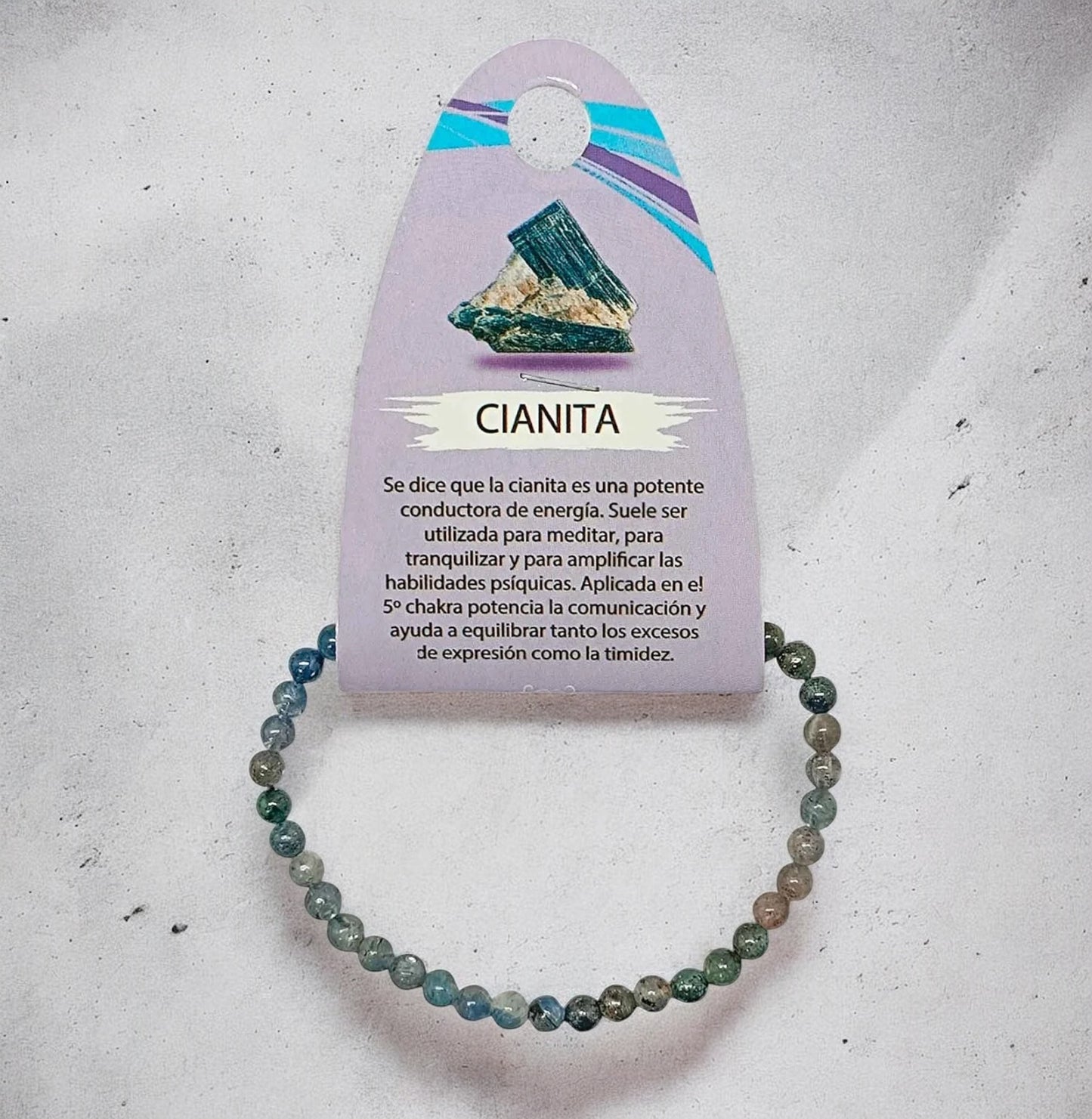 Pulsera Cianita 4 mm