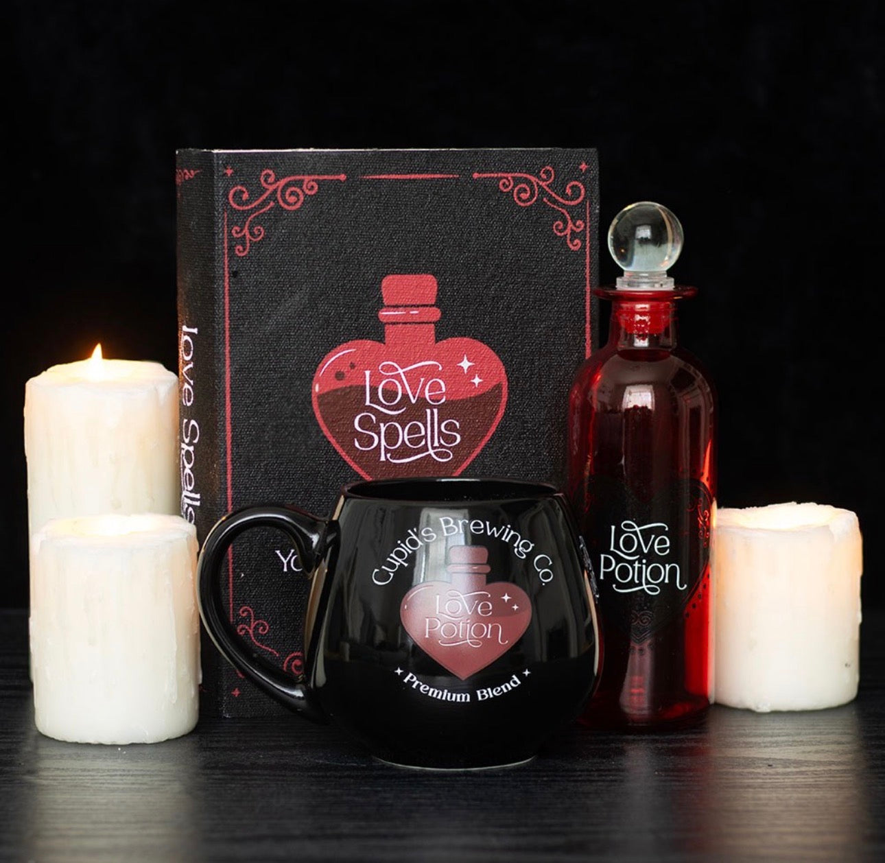 CAJA DE ALMACENAMIENTO CON FORMA DE LIBRO DE HECHIZOS DE AMOR