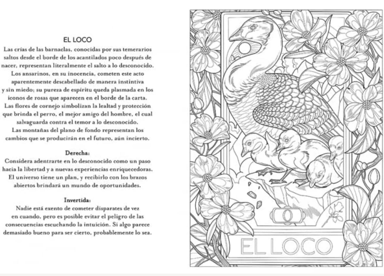 Tarot para colorear