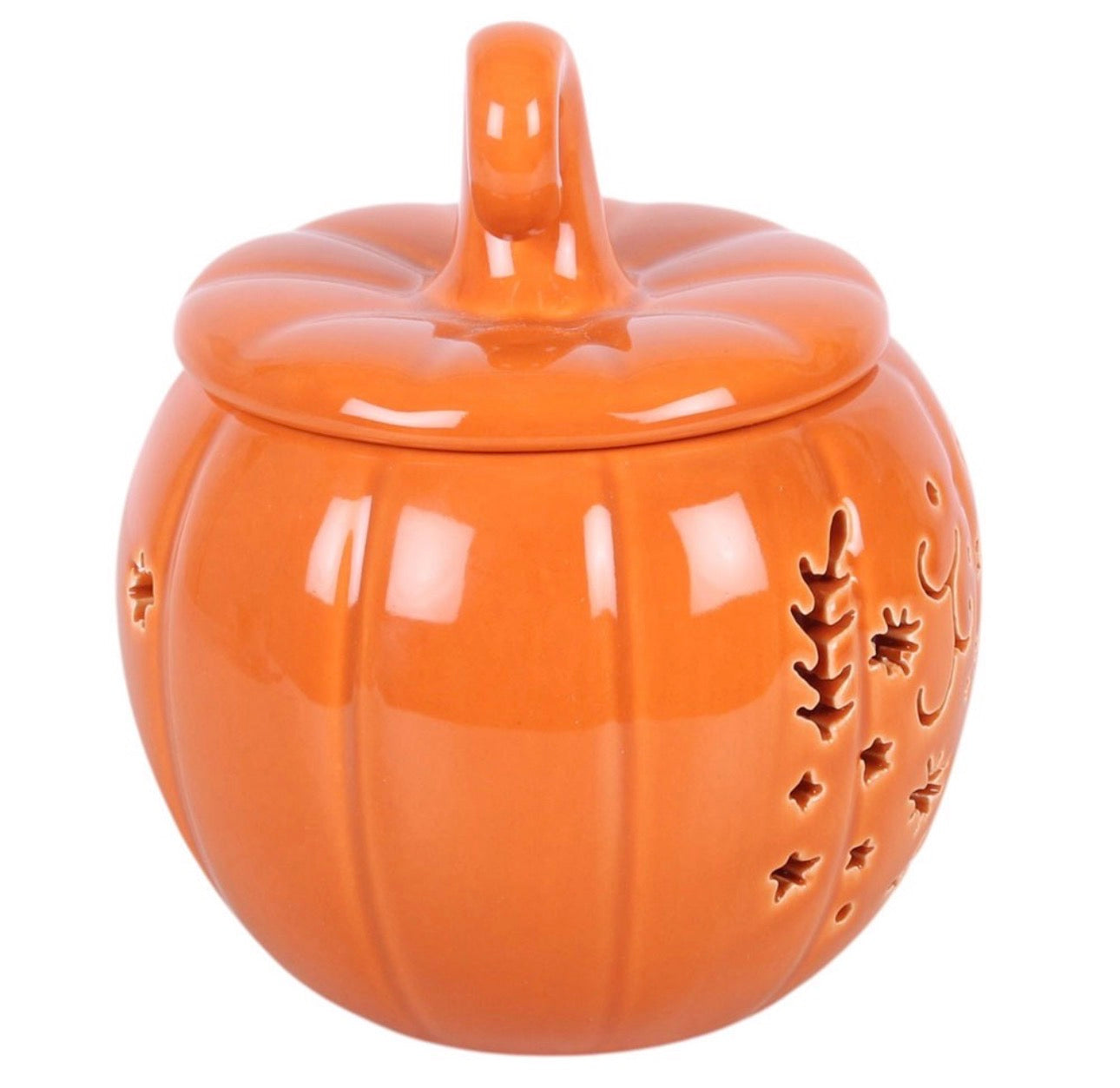 QUEMADOR DE ACEITE Y CALENTADOR DE CERA CON FORMA DE CALABAZA