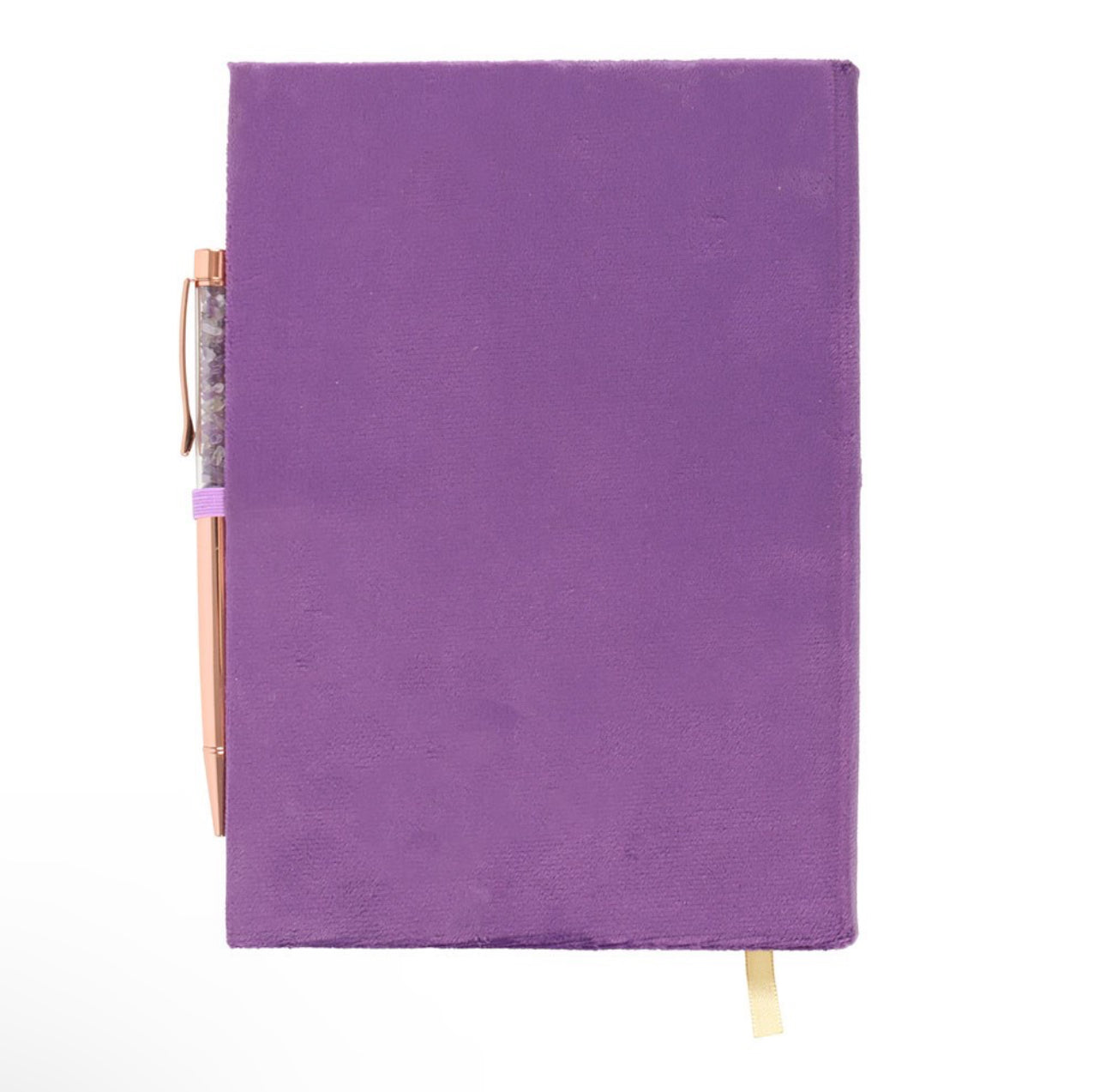 Libreta del Libro de Hechizos con Bolígrafo de Cristal de Amatista
