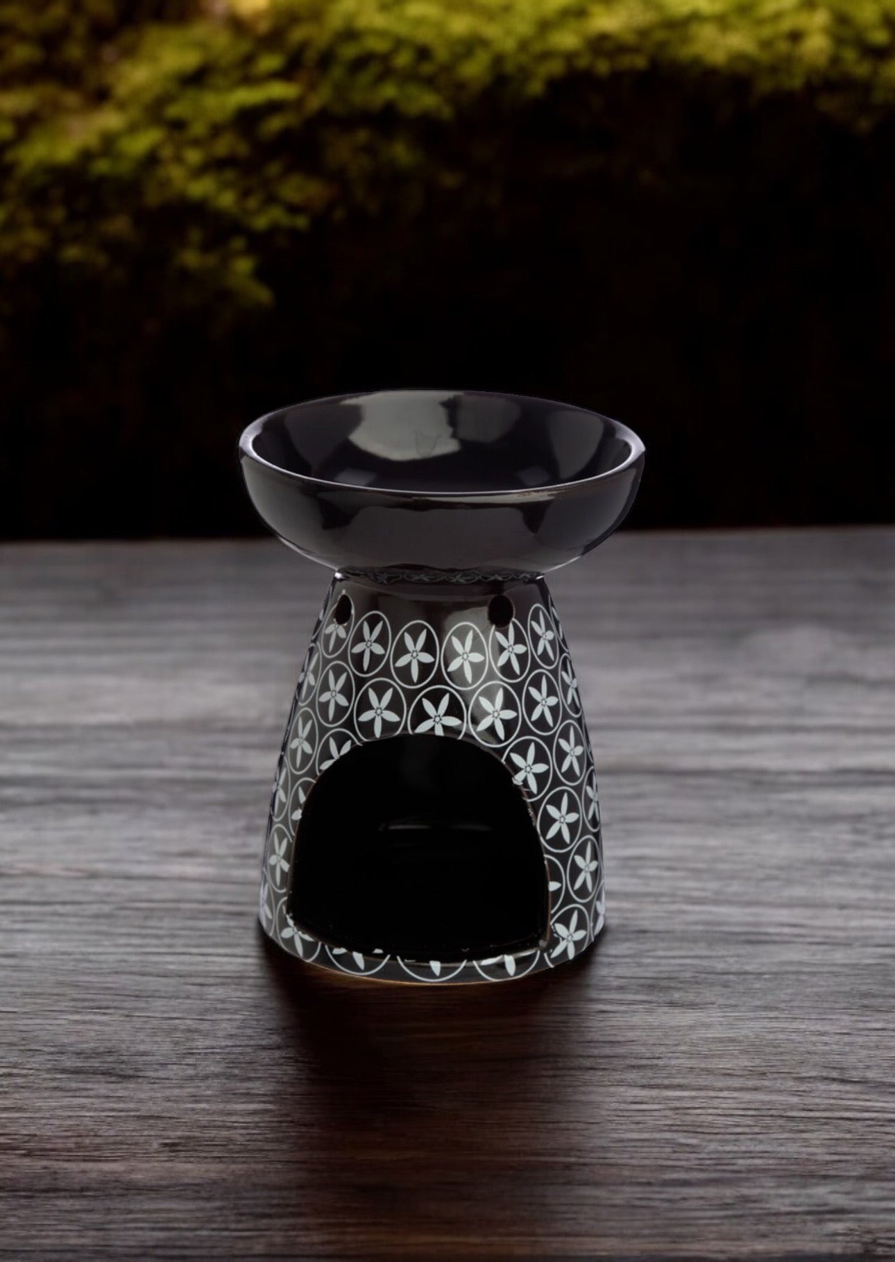Quemador de Aceite y Velas de Cerámica Eden Floral