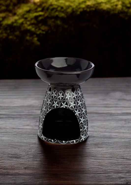 Quemador de Aceite y Velas de Cerámica Eden Floral