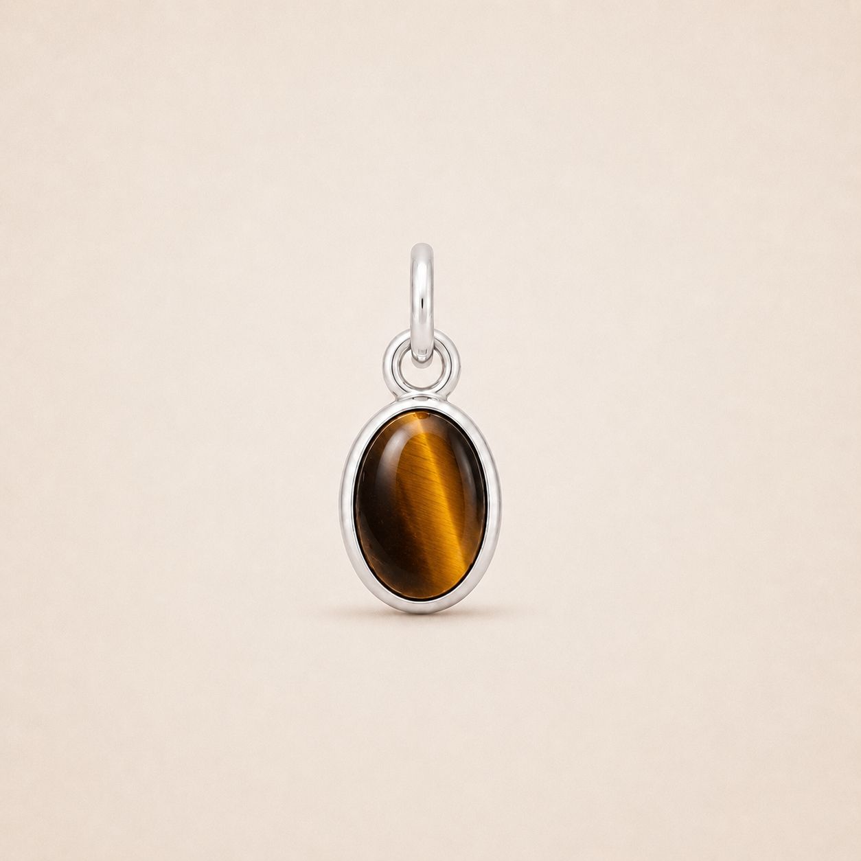 Colgante de Ojo de Tigre en Plata