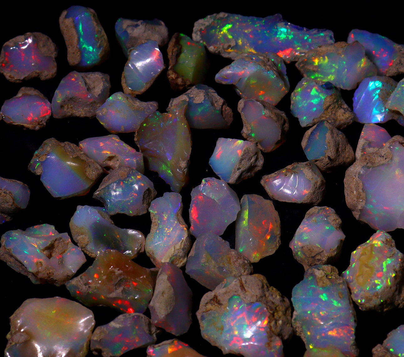 Cristal de ópalo auténtico en bruto/Calidad Extra