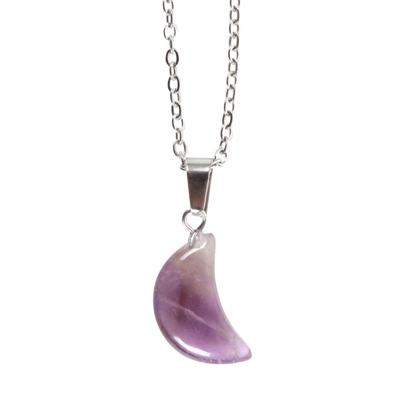 COLLAR DE LUNA DE AMATISTA EN TARJETA DE FELICITACIÓN