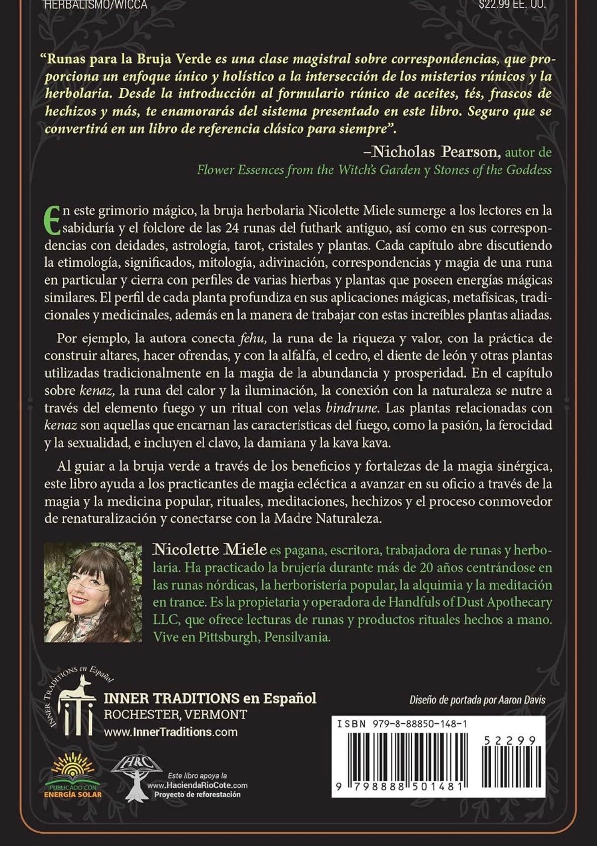 Runas para la bruja verde: Un grimorio de hierbas