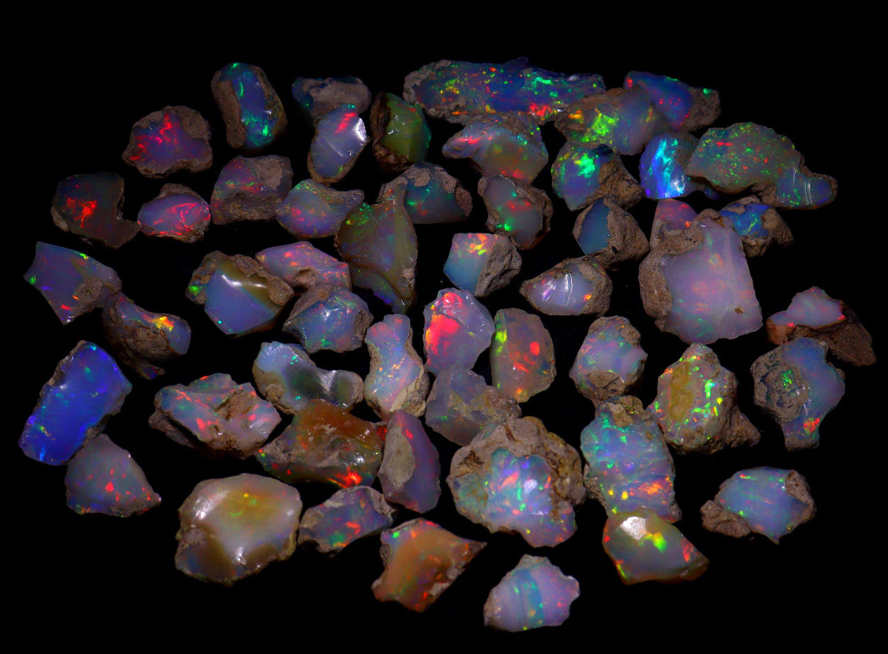 Cristal de ópalo auténtico en bruto/Calidad Extra