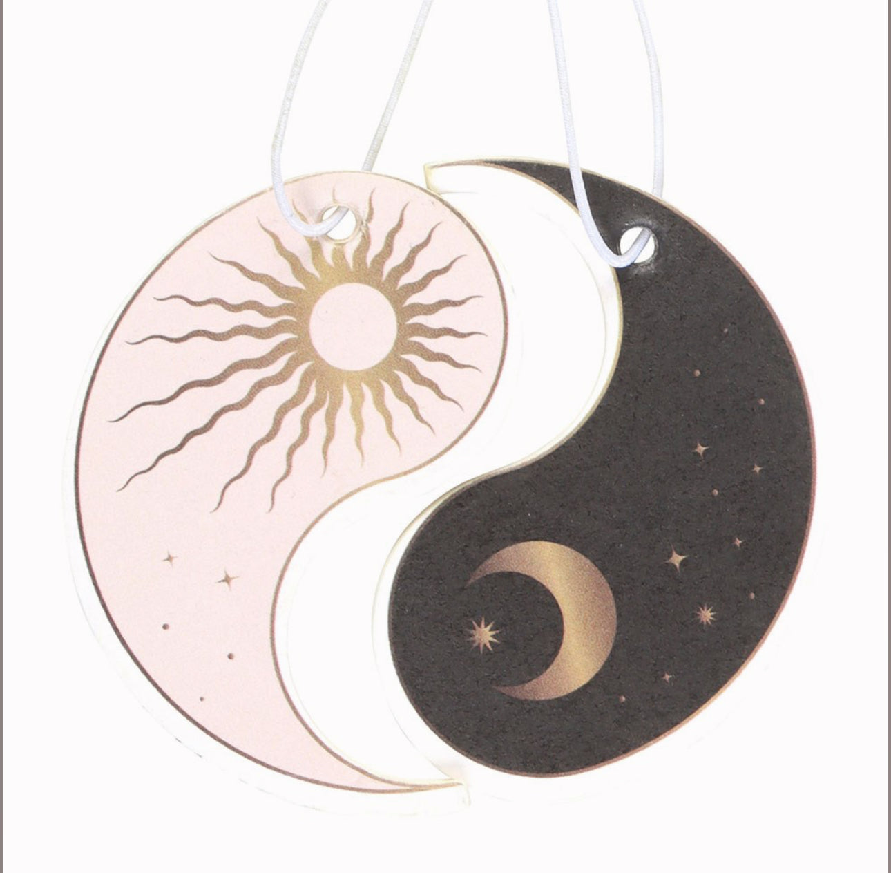 Paquete de 2 ambientadores con aroma a vainilla y yin yang