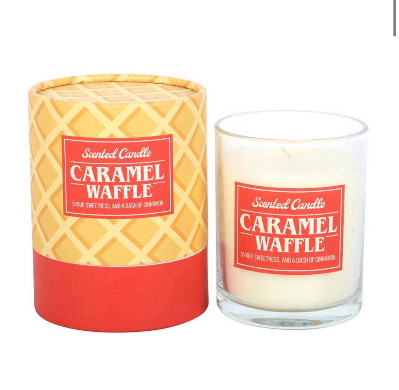 VELA AROMÁTICA DE GOFRE DE CARAMELO