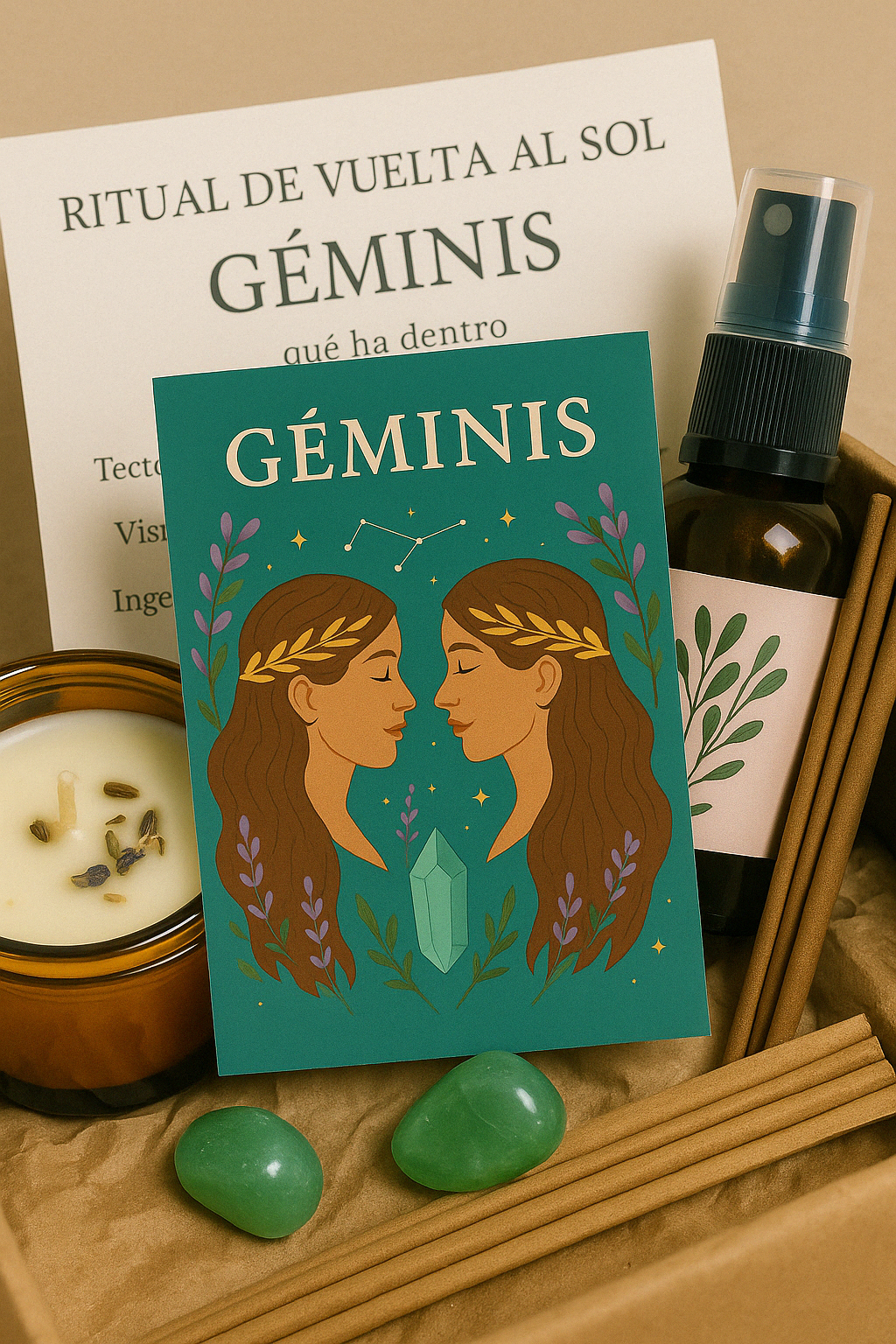 Caja de vuelta al sol Géminis