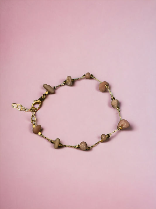 Pulsera cuarzo rosa