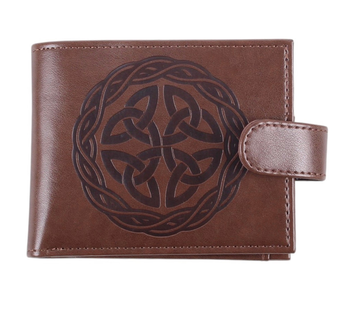CARTERA DE PIEL SINTÉTICA CON MOTIVO DEL NUDO CELTA