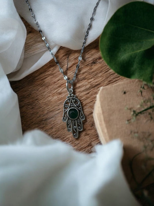 Mano de Fátima con Minerales