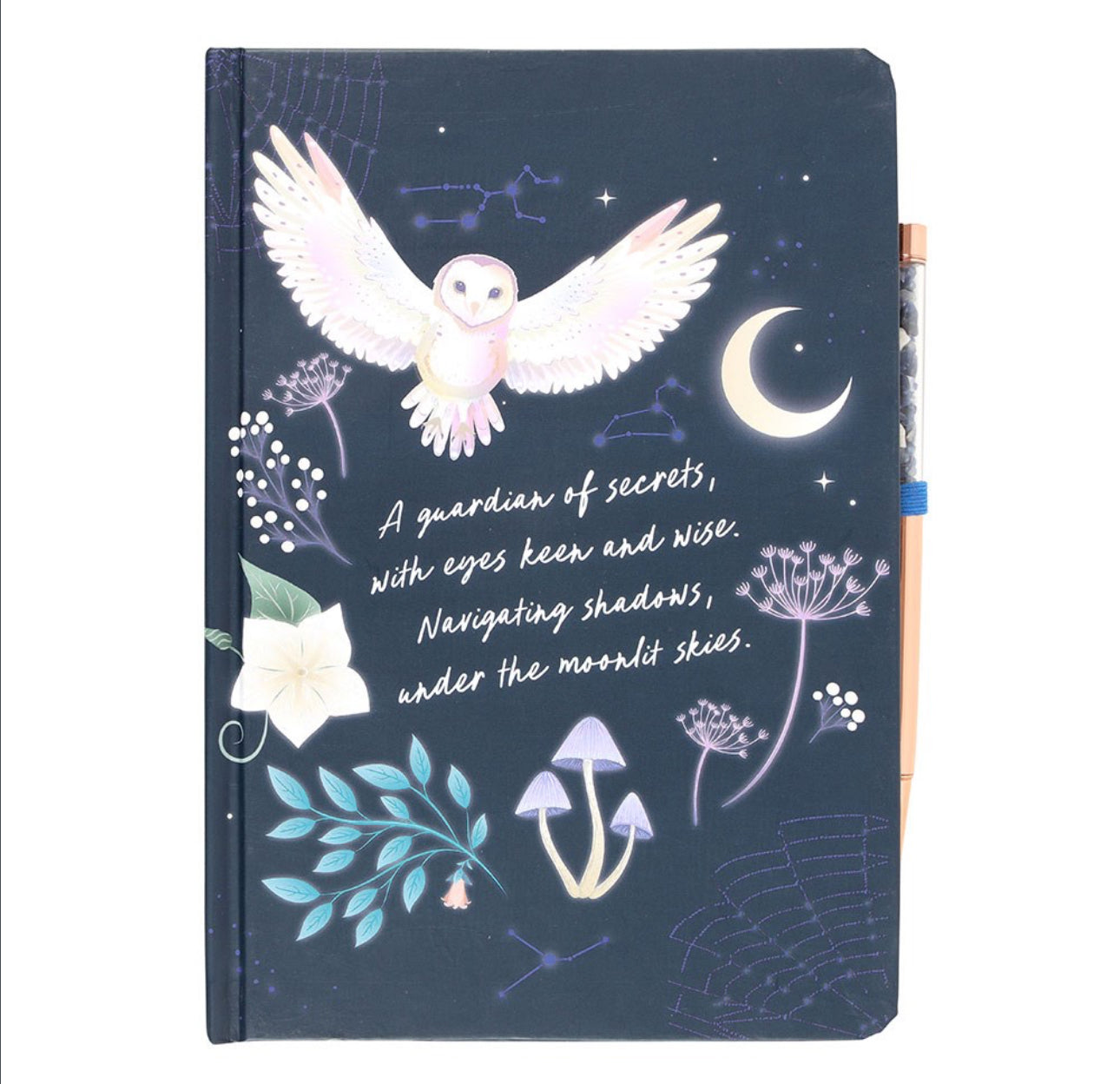 Libreta Night Owl con bolígrafo de sodalita
