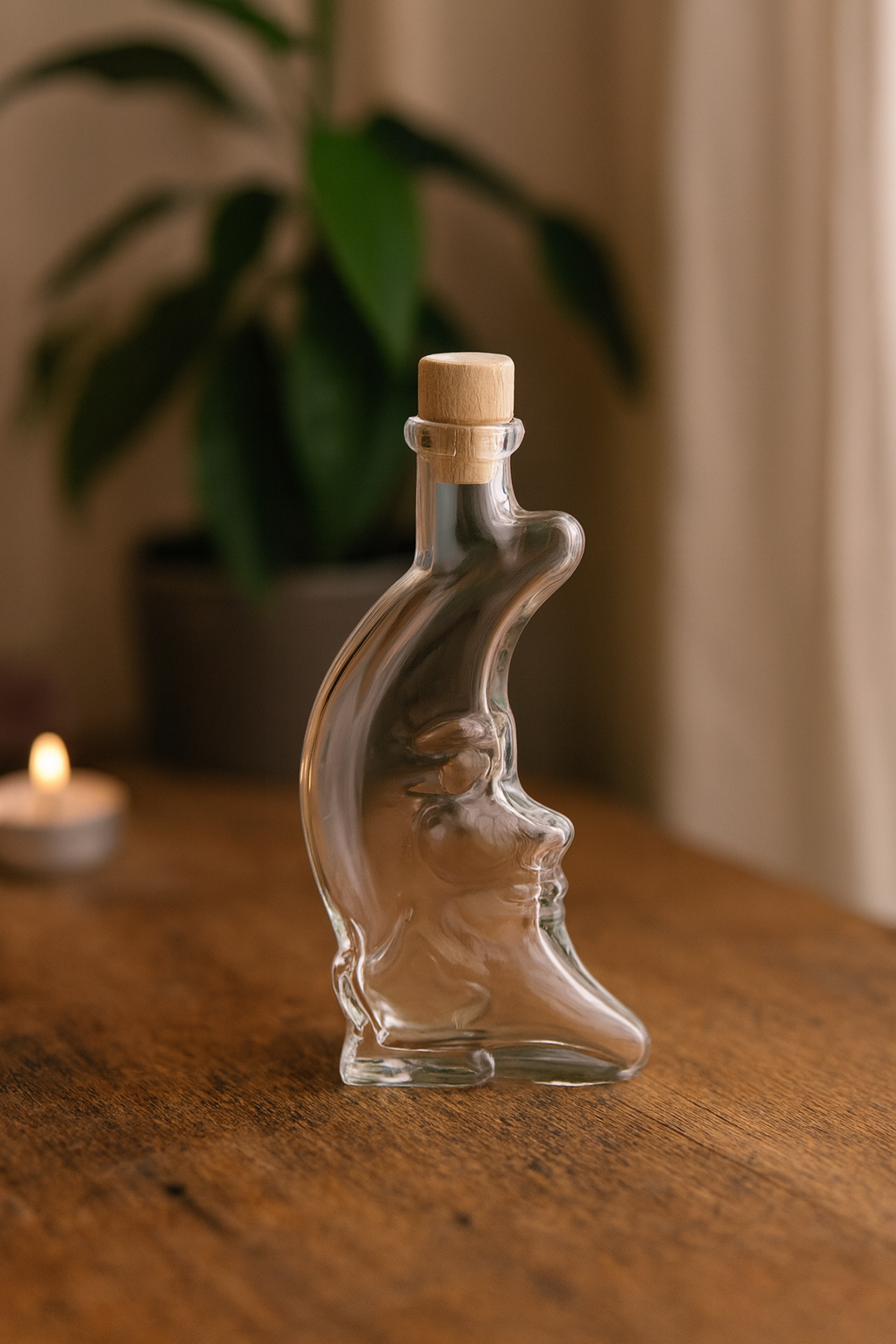 Botella de cristal Luna