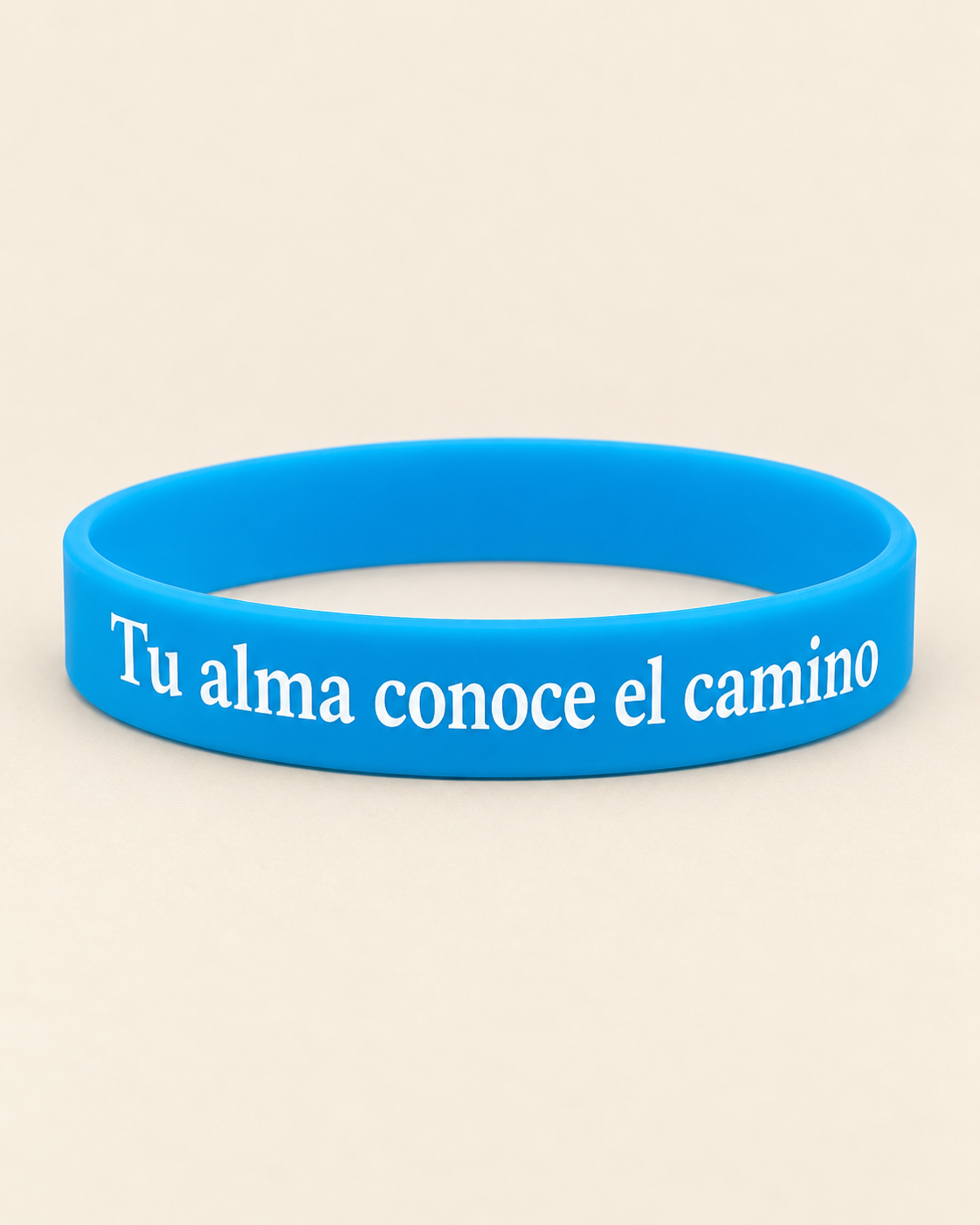 Pulsera “Tu alma conoce el camino” · Azul cielo