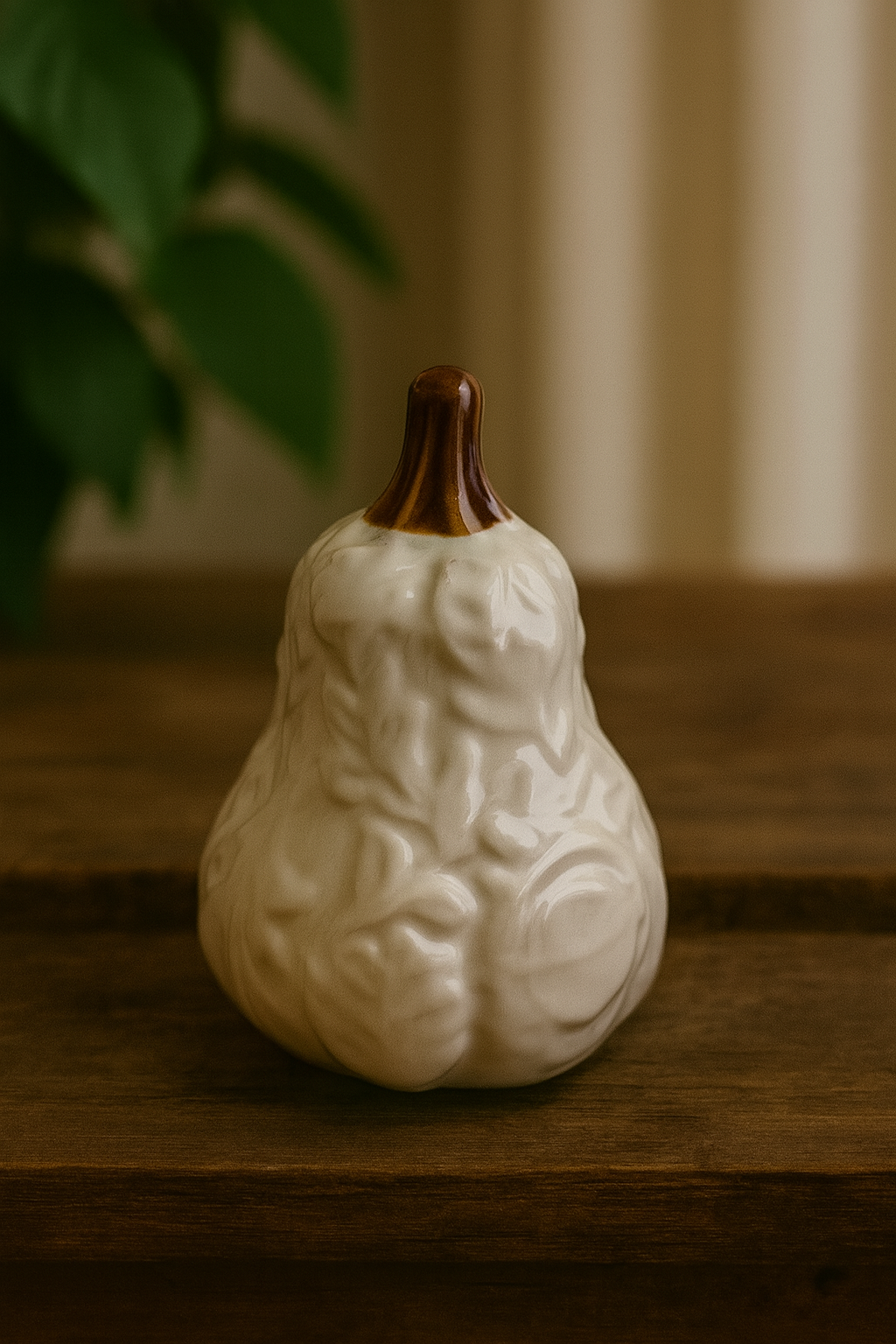 Calabaza cerámica decorativa otoñal