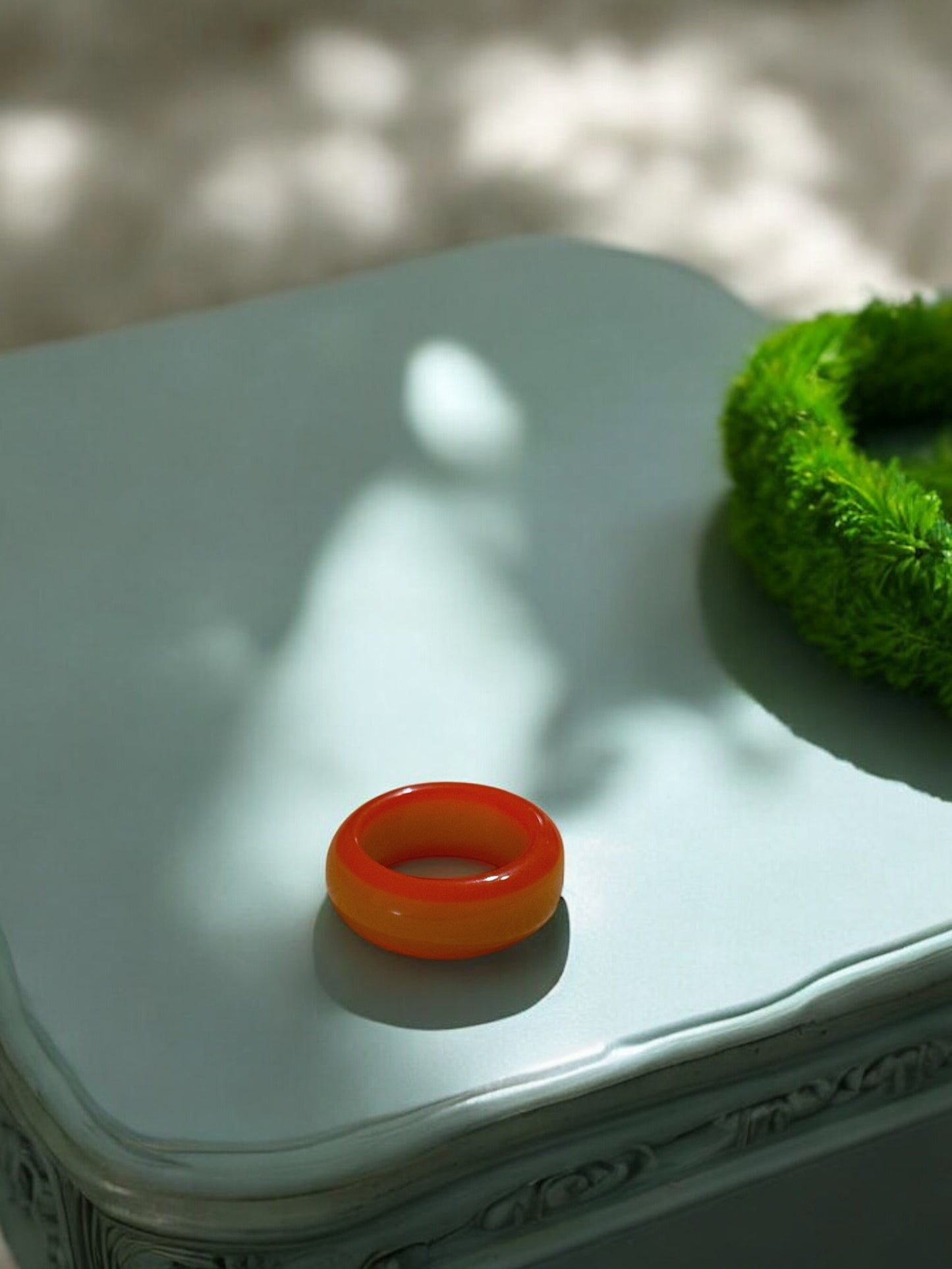 Anillo resina multicolor