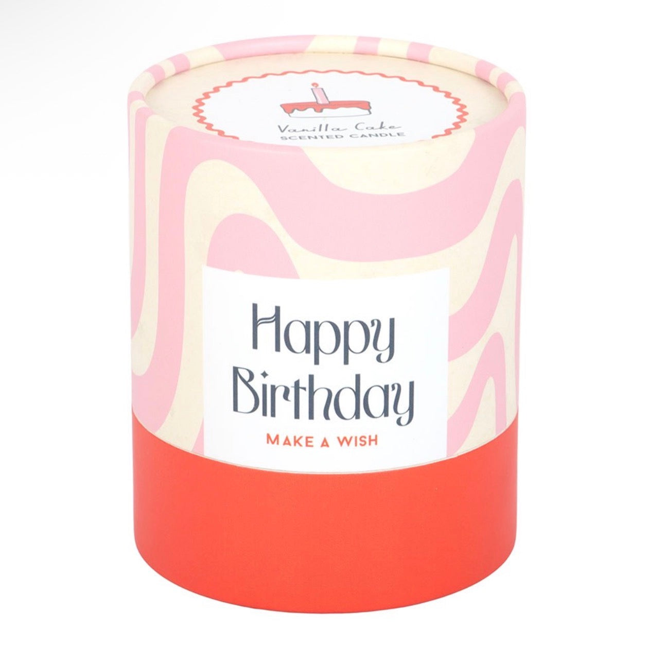 VELA DE PASTEL DE VAINILLA DE FELIZ CUMPLEAÑOS